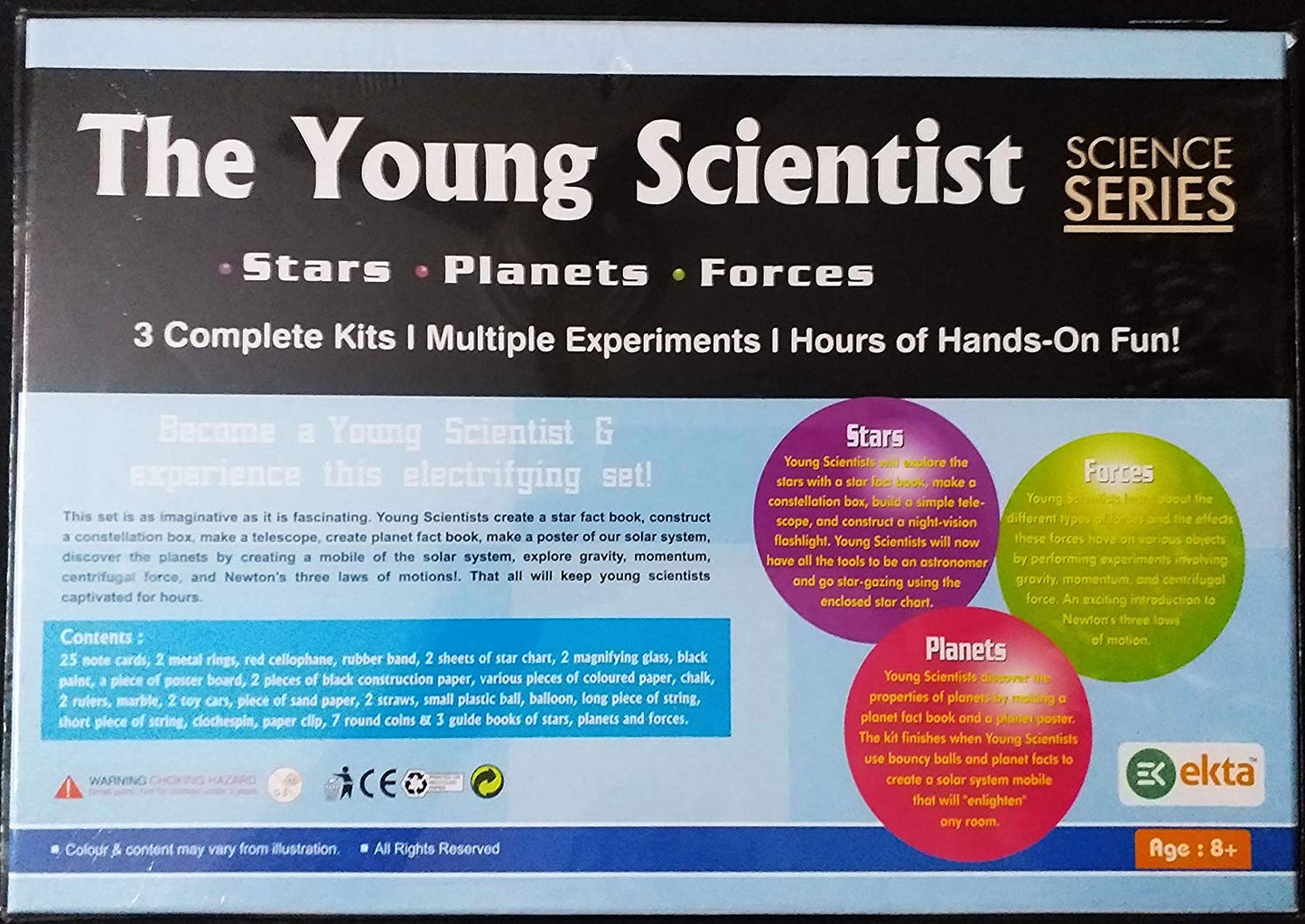 The Young Scientist Series 3 Set Part Science Kit Stars, Planets, Forces Toys for Kids