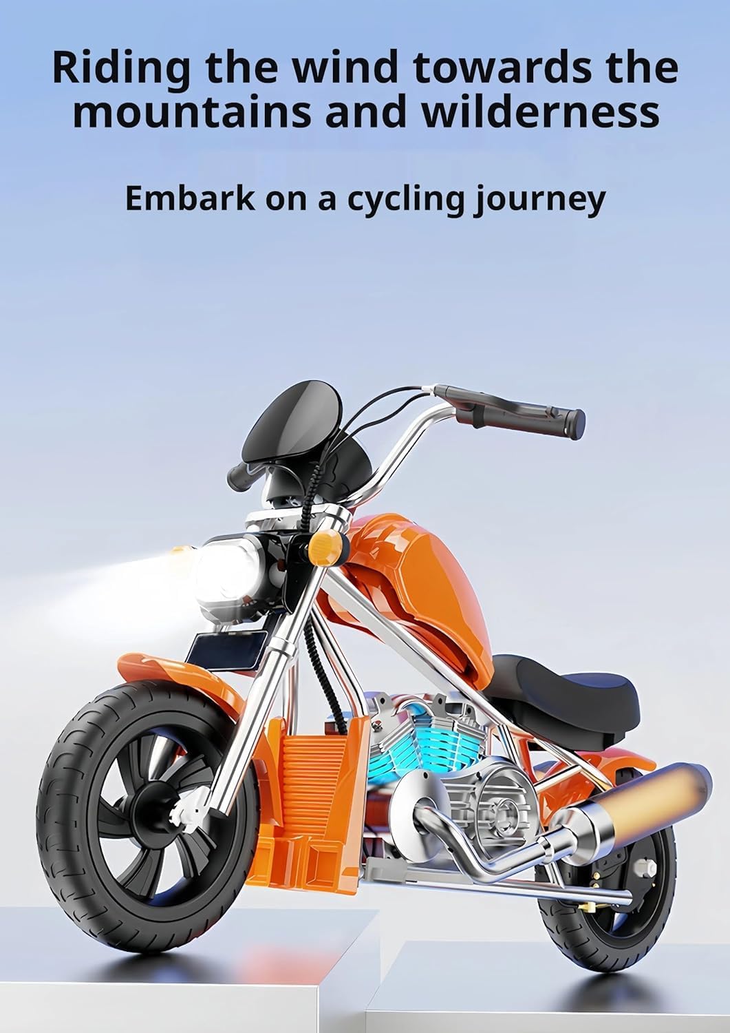 Kids Classic Electric Ride-On Chopper Bike