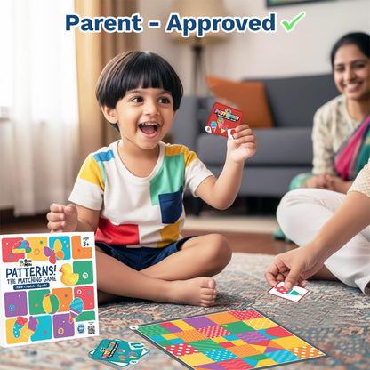 Kids Pattern Matching & Memory Game with Squeaky Duck – Educational Learning Toy