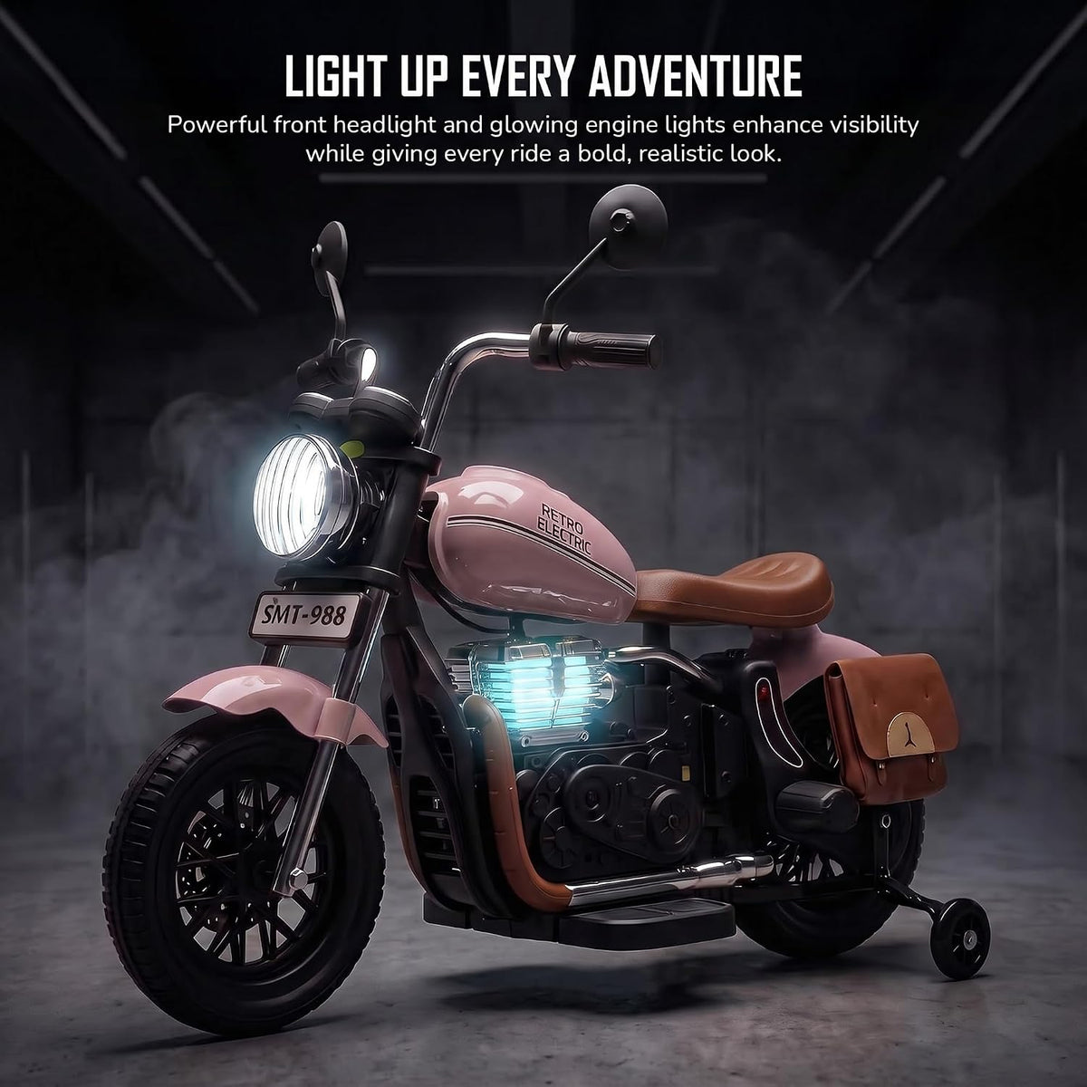 Kids Retro Bullet Electric Ride-On Bike