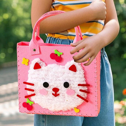 DIY Felt Handbag Craft Kit – Safe, Durable & Screen-Free Creative Activity | Fun Tote Bag Hobby & Perfect Gift for All Ages