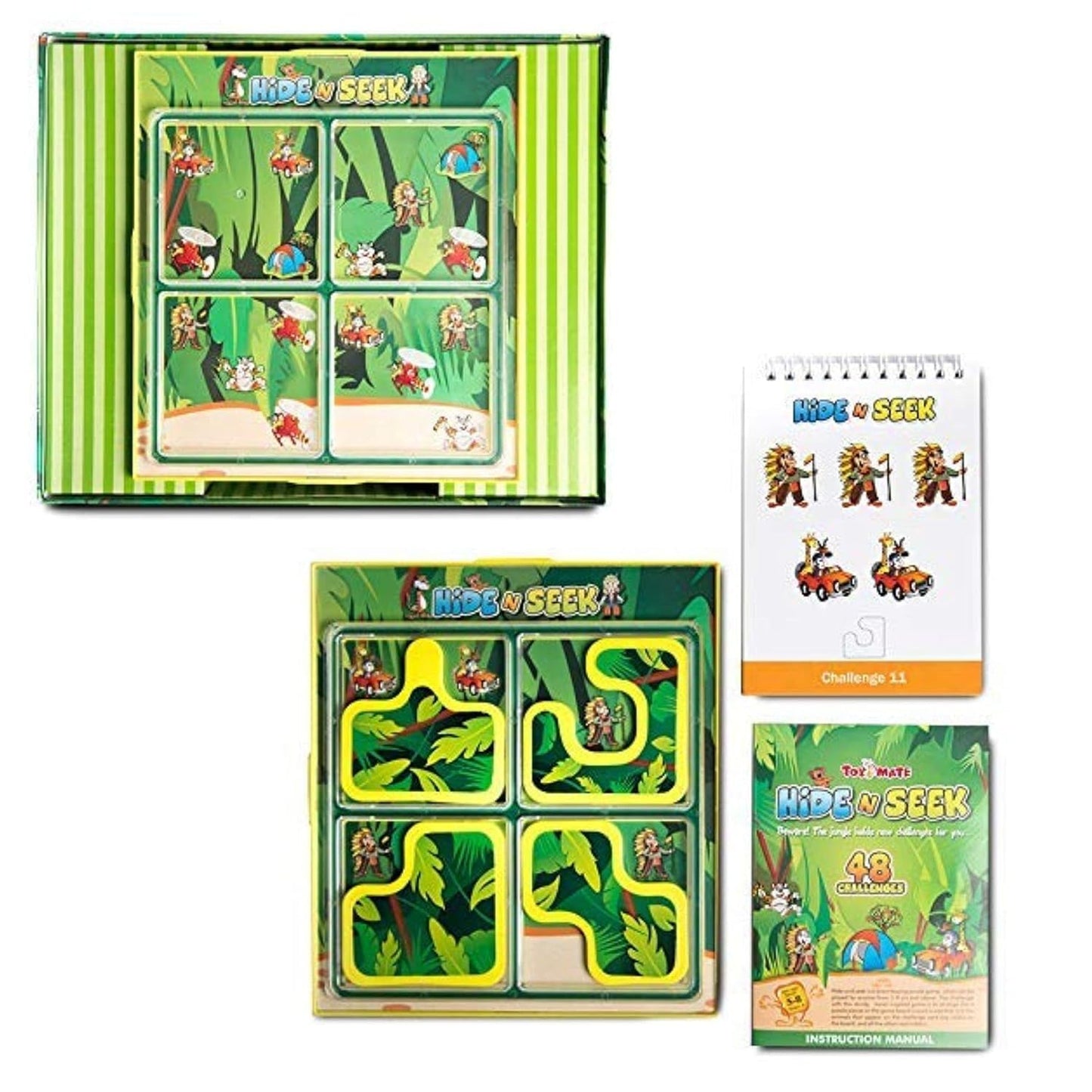 Hide & Seek Jungle-Brain Teasing Puzzle Game for Kids