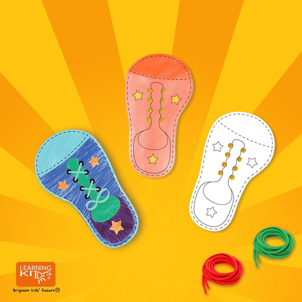 Learning Kitds Design Shoes Coloring & Lacing Game Design Shoes