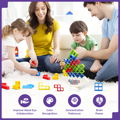 Swinging Tower Balance Game for Kids & Adults – Fun for Family, Travel & Parties