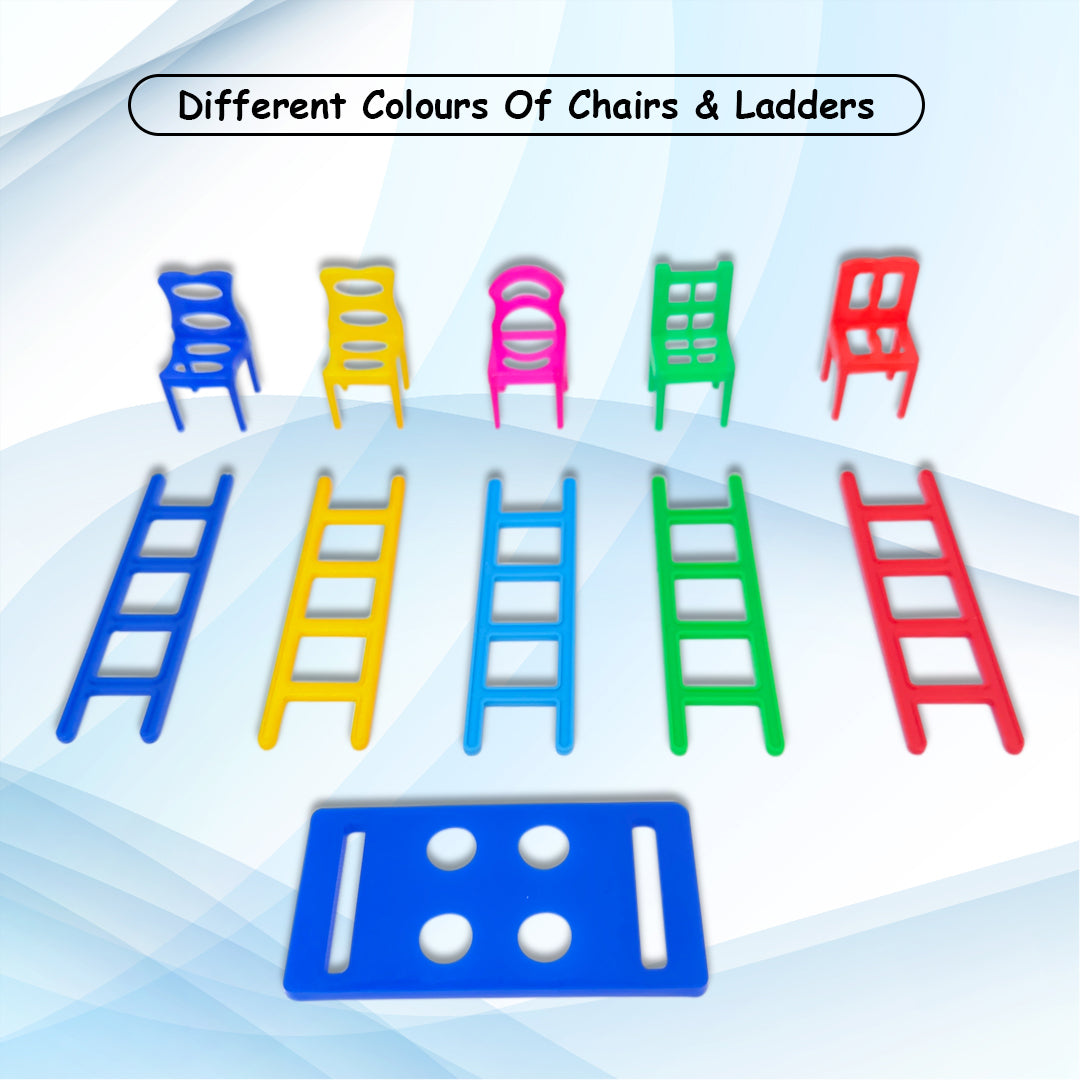 Balance Towers- Chairs & Ladders Edition game (30 Chairs+30 Ladders & 1 Base)