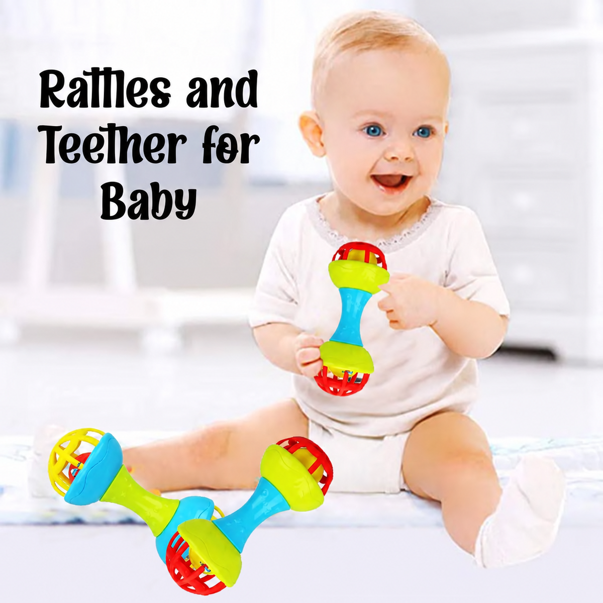 Baby Rattle & Teether Toy – 8 Pcs Set