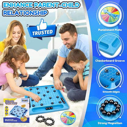 ♟️ Magnetic Battle Chess Board Game 🧲 | Strategy Fun