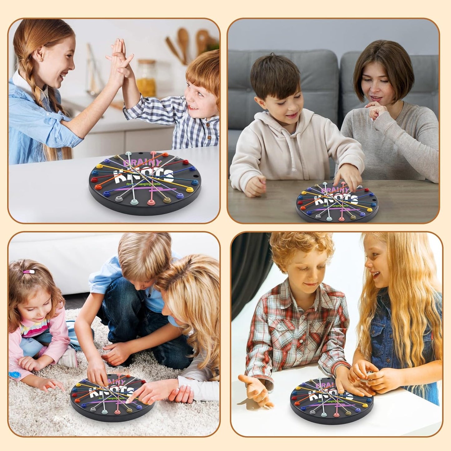 Brain Teasing Rope Puzzle Game | Multi-Level Logic Board for Kids & Families | Educational String Challenge for Home & Travel (Age 3+)