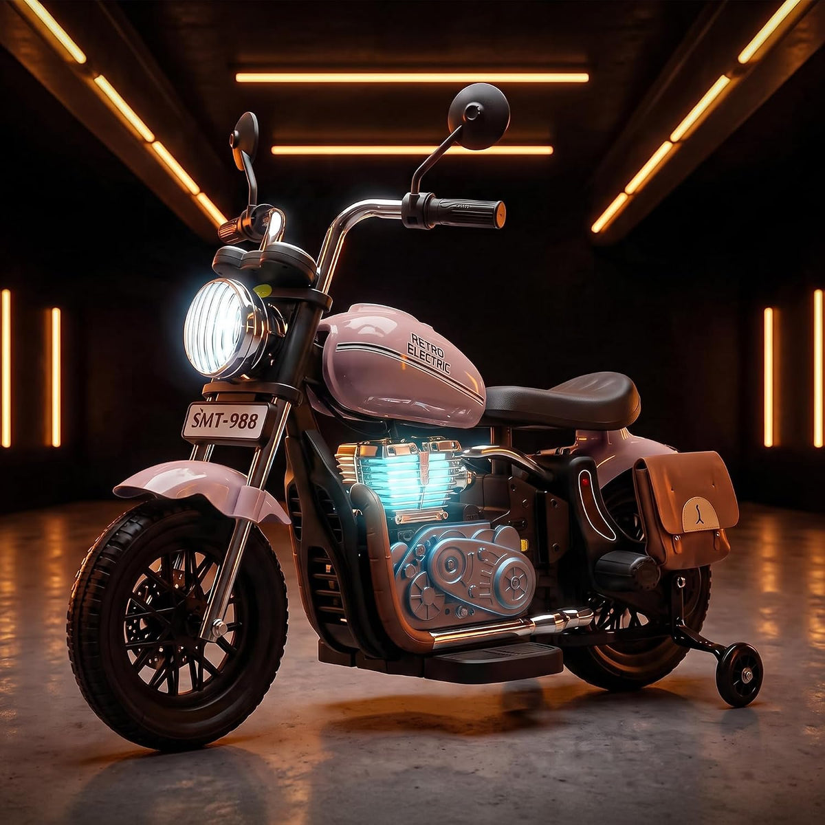 Kids Retro Bullet Electric Ride-On Bike