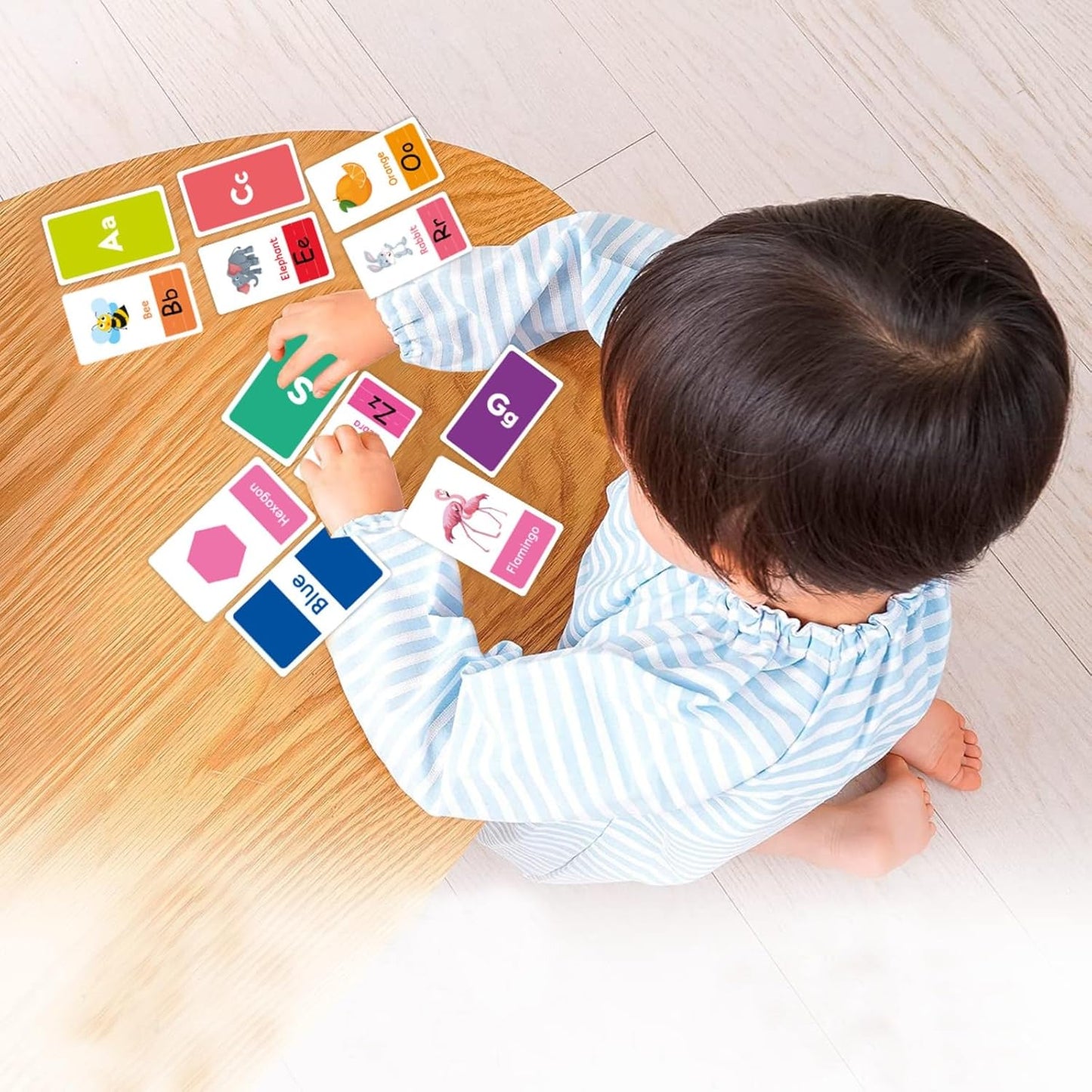 Kids Learning Flash Cards Set for Colors, Shapes, Numbers & Letters