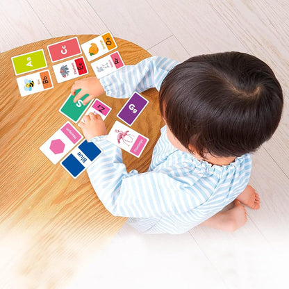 Kids Learning Flash Cards Set for Colors, Shapes, Numbers & Letters
