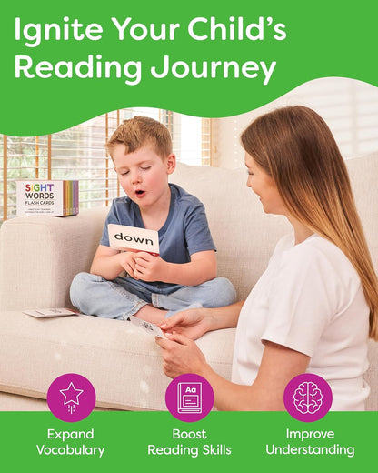 Words Flash Cards for Kids – English Reading Practice, Vocabulary Building & Early Learning Cards for Ages 3+