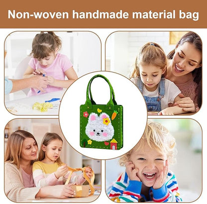 DIY Felt Handbag Craft Kit – Safe, Durable & Screen-Free Creative Activity | Fun Tote Bag Hobby & Perfect Gift for All Ages