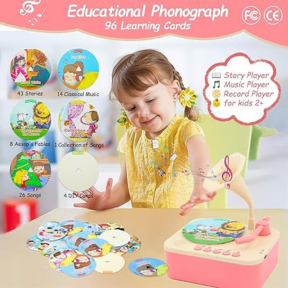 Kids Talking Phonograph – Storytelling Machine with Rhymes & Audio Books in Hindi & English