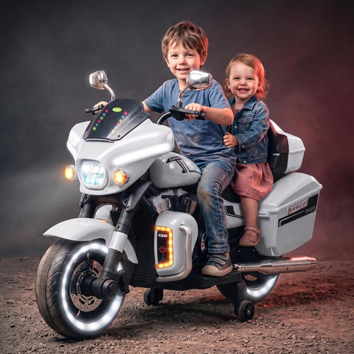 Kids Luxury Touring Electric Ride-On Motorcycle