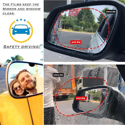 🚗 ClearDrive™ HD Nano Mirror Shield | Anti-Rain & Anti-Fog Protection Film