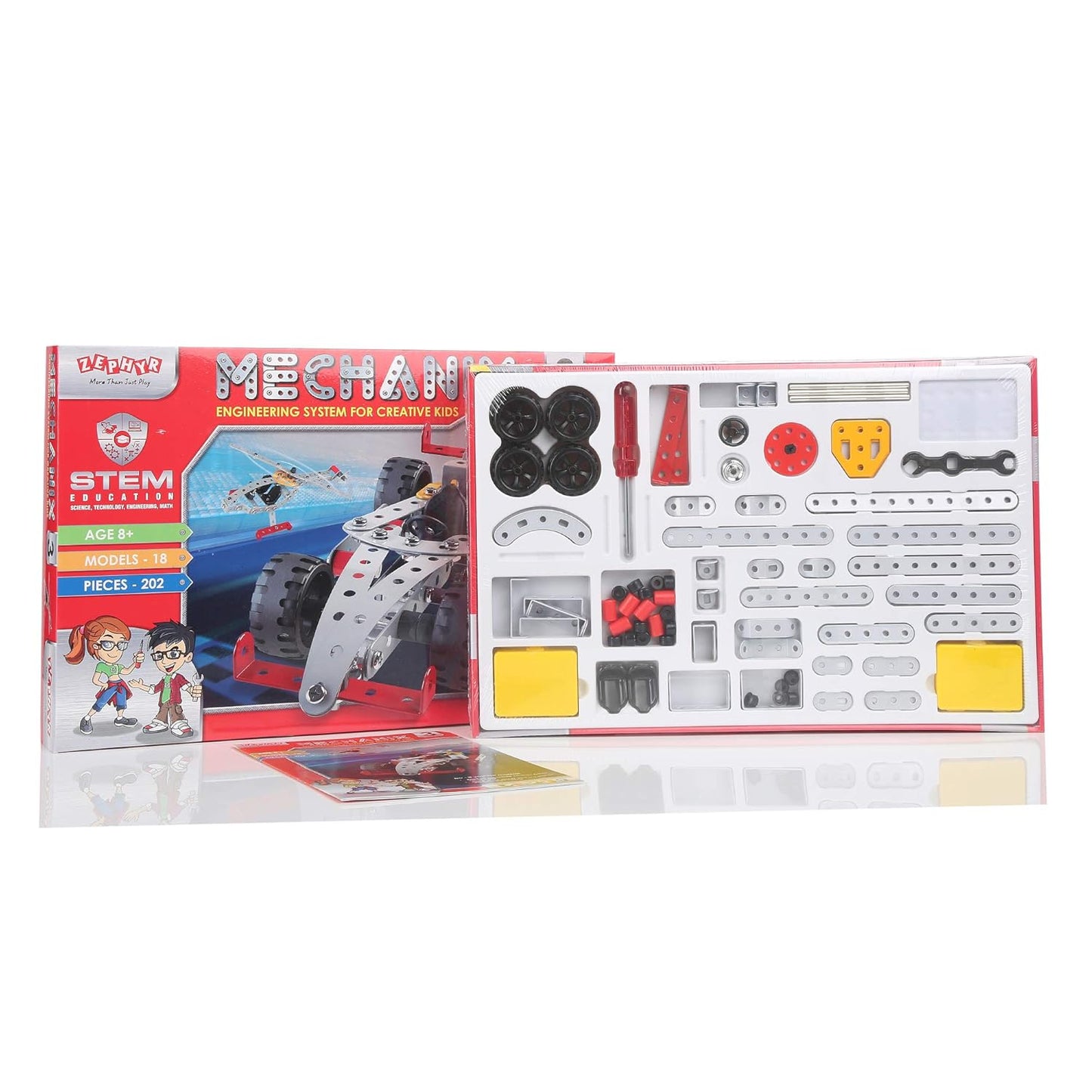 Mechanix - 3 DIY STEM Toy, Building and Construction Set