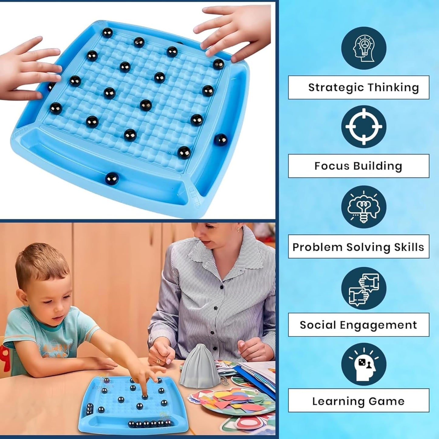 ♟️ Magnetic Battle Chess Board Game 🧲 | Strategy Fun