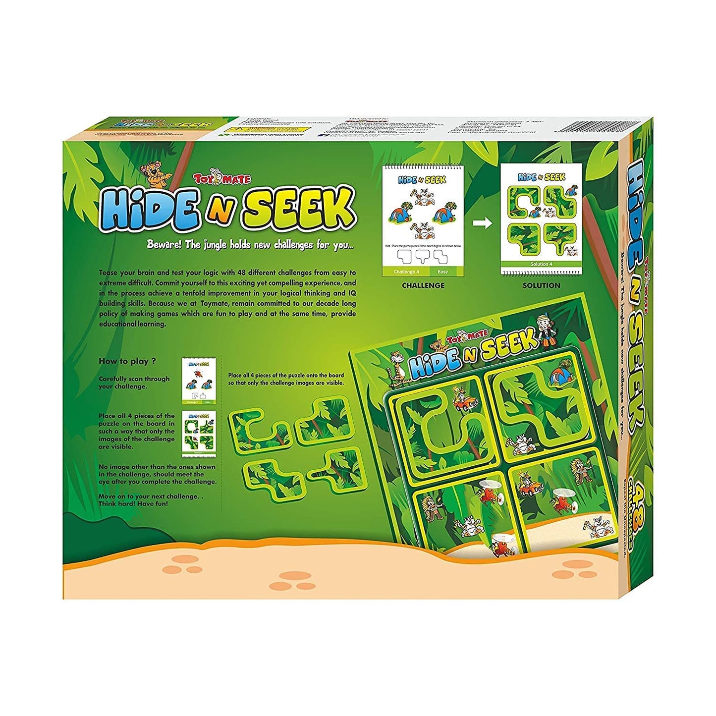 Hide & Seek Jungle-Brain Teasing Puzzle Game for Kids