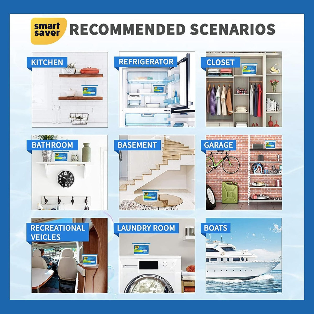 Disposable Moisture Absorber & Dehumidifier Box for Damp, Mould & Odour Control – 300g