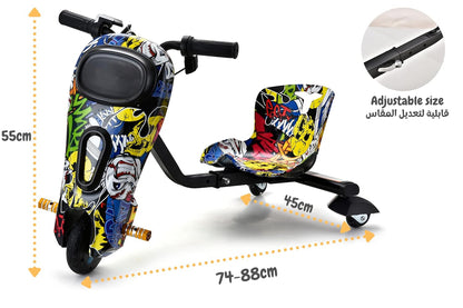 Kids Electric Drift Scooter with 360° Spin Seat