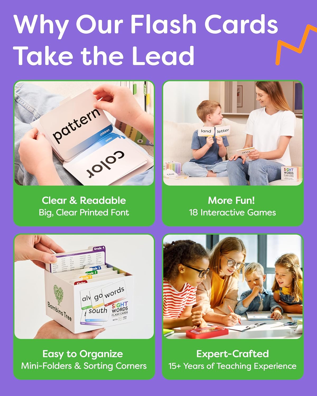 Words Flash Cards for Kids – English Reading Practice, Vocabulary Building & Early Learning Cards for Ages 3+