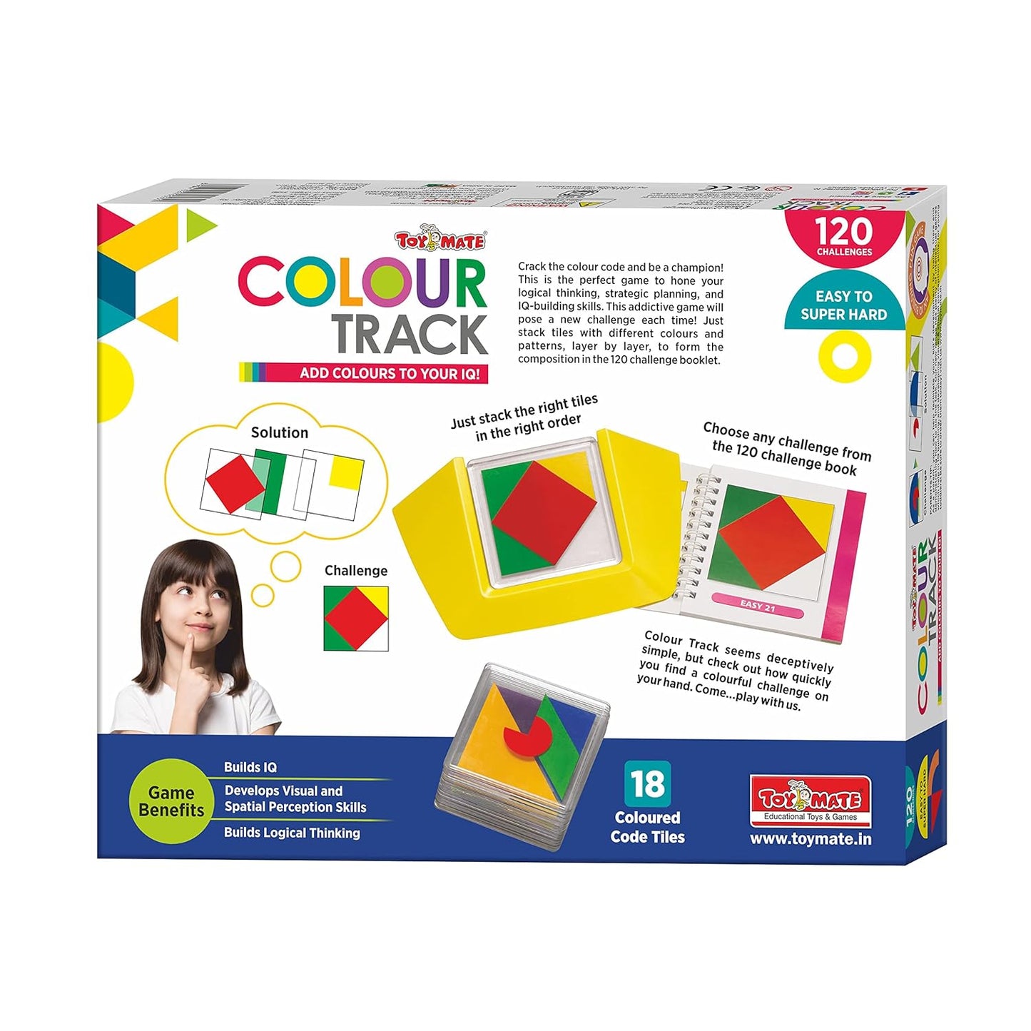 Colour Track-120 Challenges Logical Game