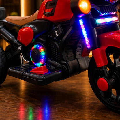 Kids Retro 3-Wheel Electric Ride-On Bike