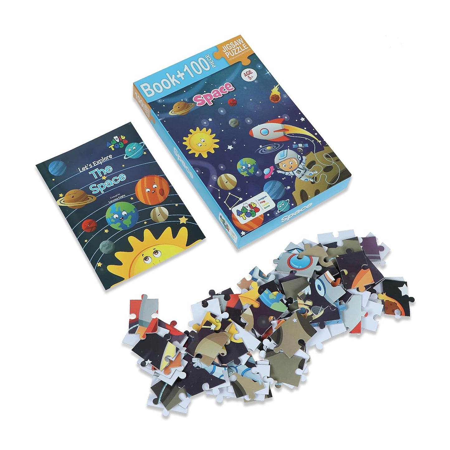 Space  (100 Piece+ Educational Fun Fact Book Inside)