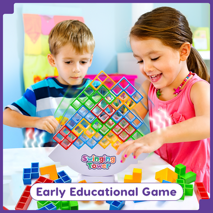 Swinging Tower Balance Game for Kids & Adults – Fun for Family, Travel & Parties