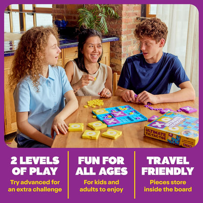 Ultimate Tic-Tac-Toe Board Game for Kids and Family | Brain Teaser Indoor Game for Mind Development, Problem Solving, Logic Skills and Screen-Free Play