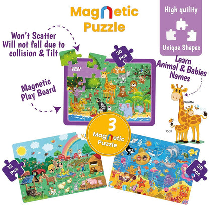 4 in 1  Animal Magnetic Puzzle & Sudoku