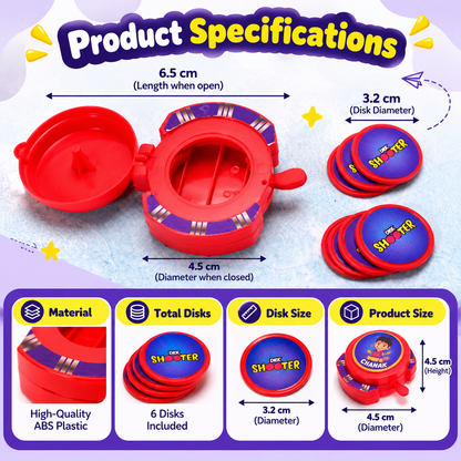 Exciting hand disk shooter toys game set for kids