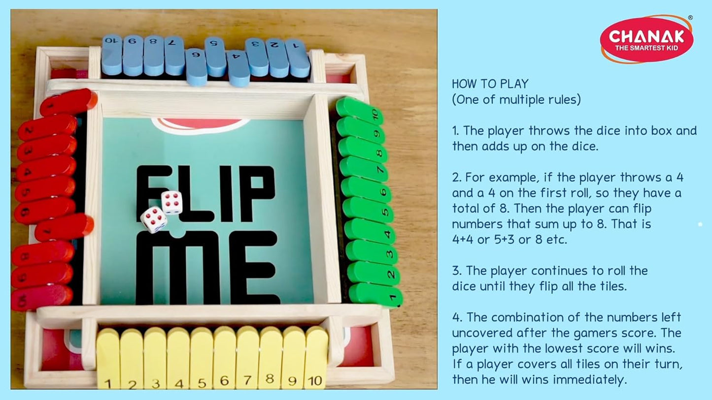 Flip Me Dice Multiplayer Game for Kids & Adults