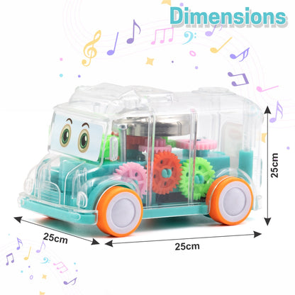 Transparent  colorful Gear Bus for Kids (BUY 1 GET 1 FREE)