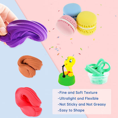 Clay Dough Creation with 6 Colourful Clay & Sculpting Figures (100gm X 5pcs)