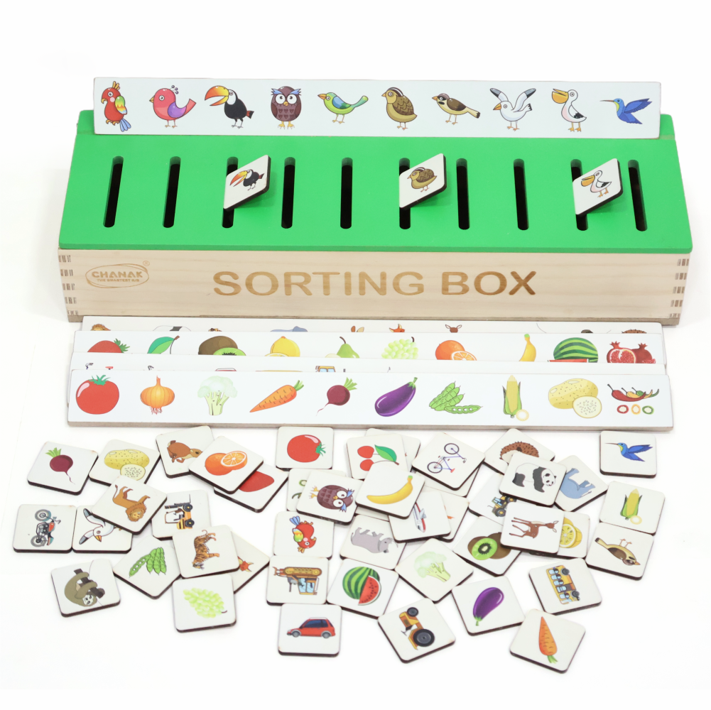 Chanak's Wooden Sorting Box For Kids – mummamall