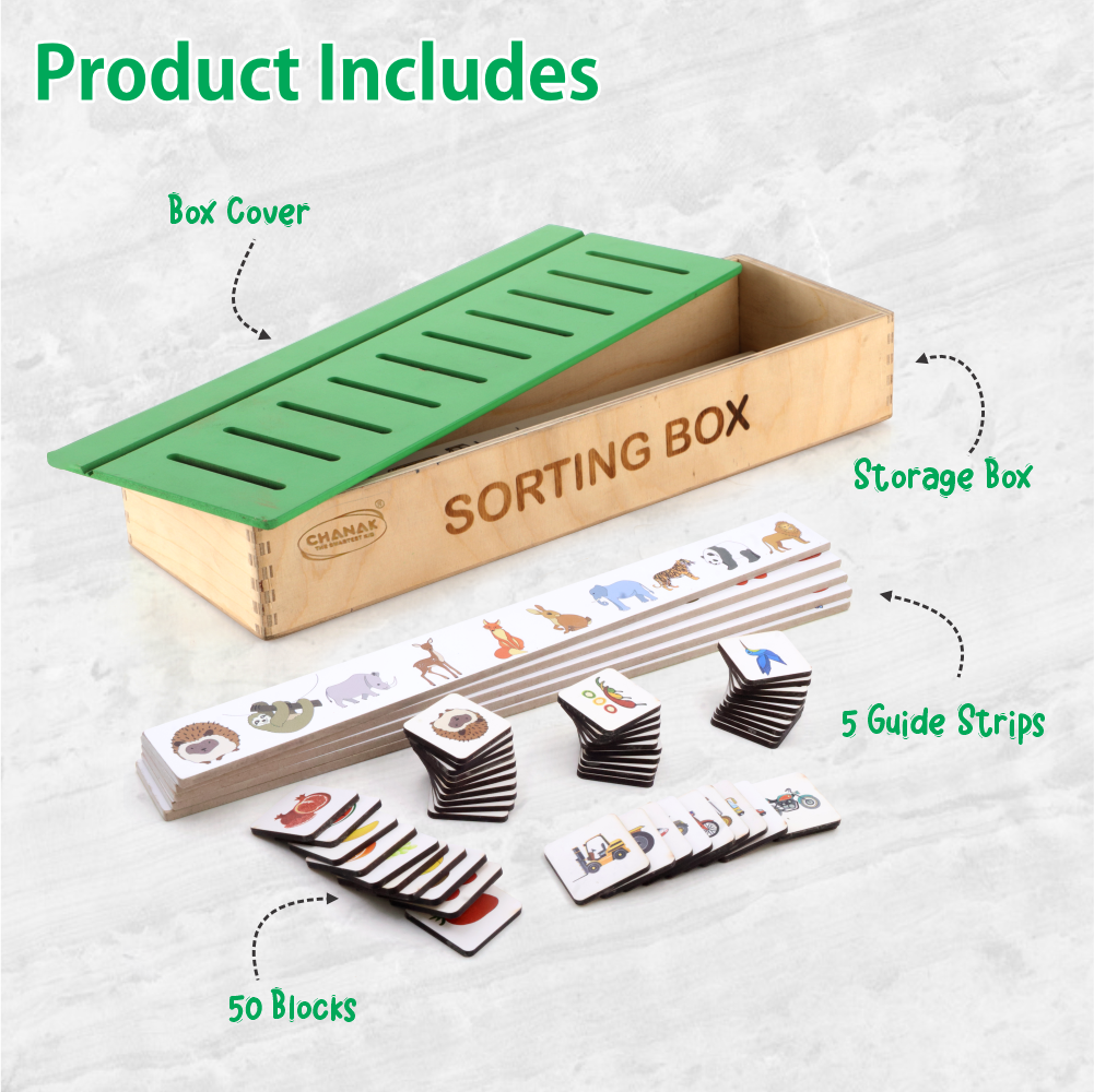 Chanak's Wooden Sorting Box For Kids