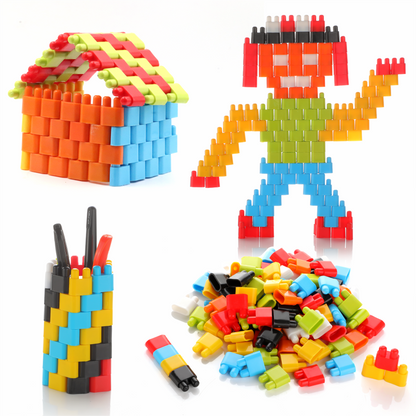 Bullet Puzzle Blocks, DIY Educational Building Blocks