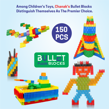 Bullet Puzzle Blocks, DIY Educational Building Blocks