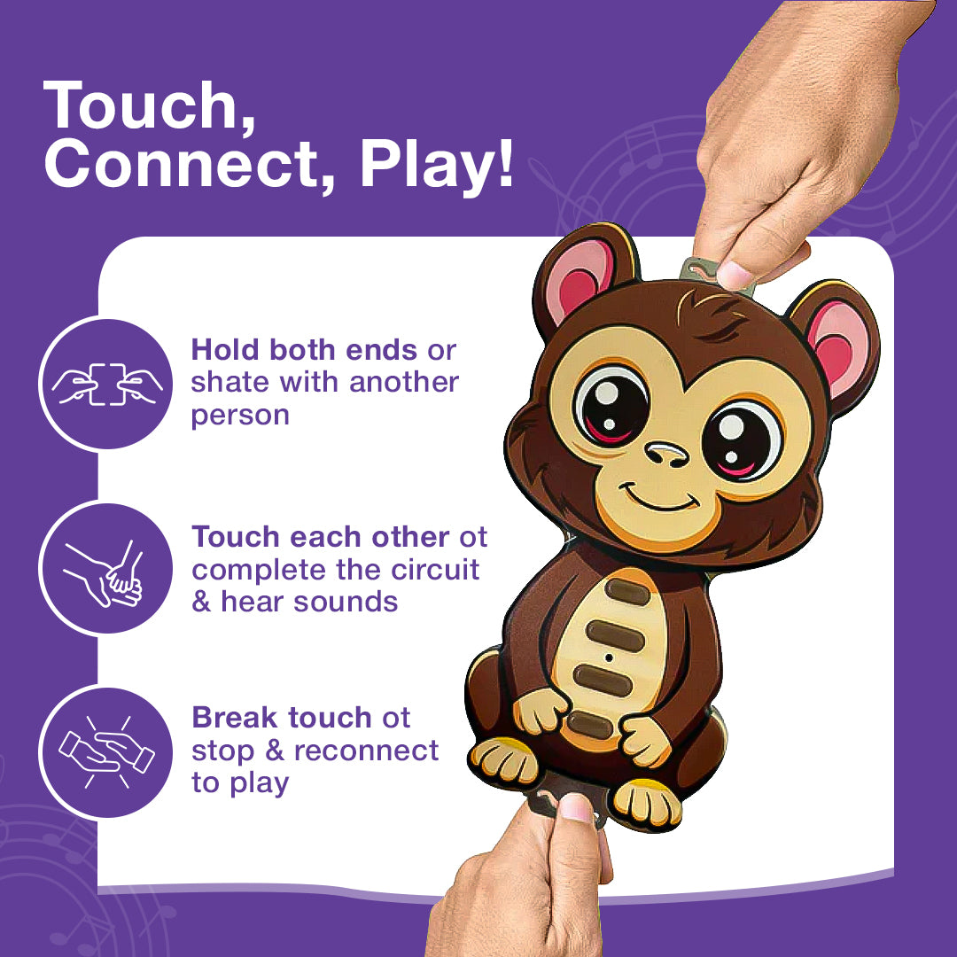 Touchy Tunes Musical Toy for Kids | Human Circuit Interactive Sound & Sensory Play Game