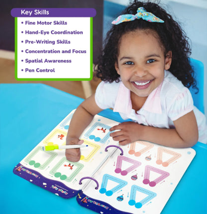 68 Pages Reusable Tracing Line book to improve HAND WRITING For kids + (FREE Learning 2000+ pages PDF worksheet for kids📚 )