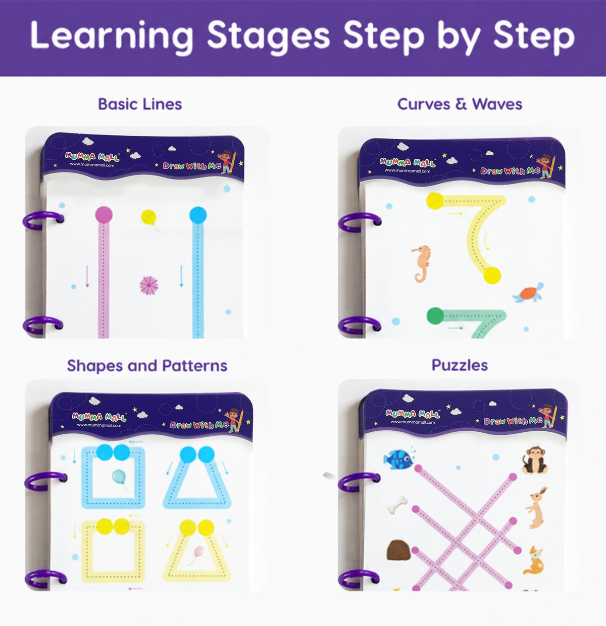 68 Pages Reusable Tracing Line book to improve HAND WRITING For kids + (FREE Learning 2000+ pages PDF worksheet for kids📚 )
