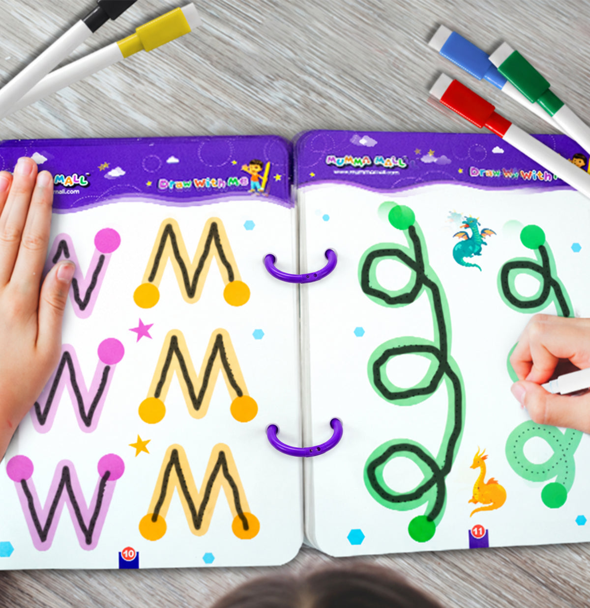 68 Pages Reusable Tracing Line book to improve HAND WRITING For kids + (FREE Learning 2000+ pages PDF worksheet for kids📚 )