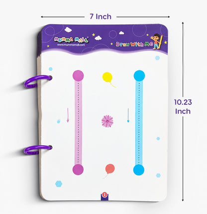 68 Pages Reusable Tracing Line book to improve HAND WRITING For kids + (FREE Learning 2000+ pages PDF worksheet for kids📚 )