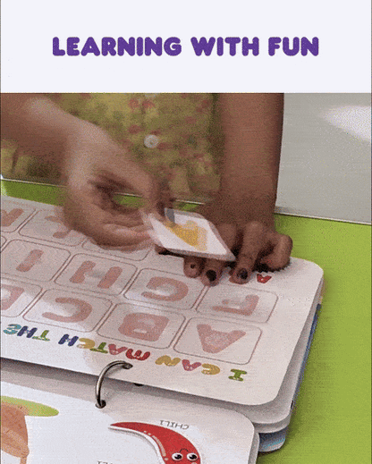 #Trending Mumma Mall® Learning Binder Book for Kids (Ages 2–6) – Educational Velcro Activity Book with Matching, Puzzle & Fine Motor Skills