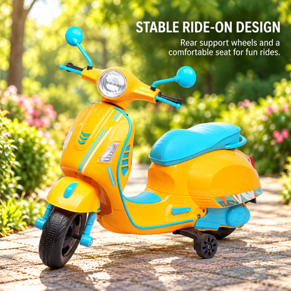 Vespa Kids Battery Operated Self Driven RideOn Scooter