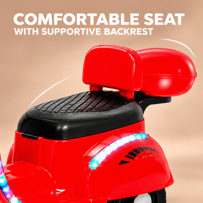 Kids Retro 3-Wheel Electric Ride-On Scooter