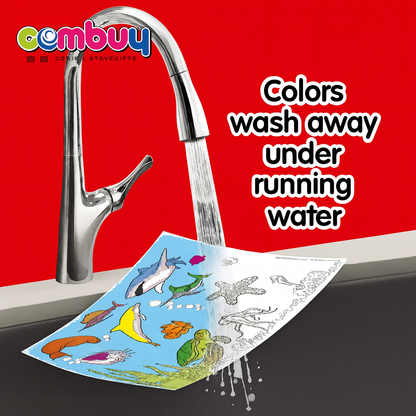 Kids’ 3D Animal Coloring Book with Markers – Includes 8 Animal Scenes & Free 3D Glasses – Screen-Free Learning for Children