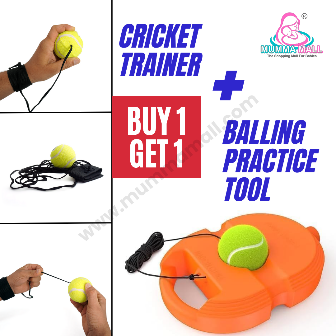 🏏Cricket Trainer Rebound Ball with Solo Serve practice Ball for 10year+Kids  & Adults